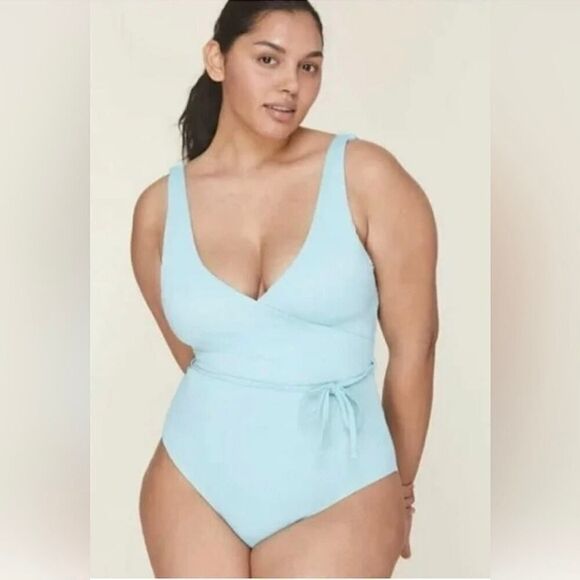 NWT Andie Caribbean Blue The Belmar One Piece Swimsuit Size Medium - Picture 1 of 6